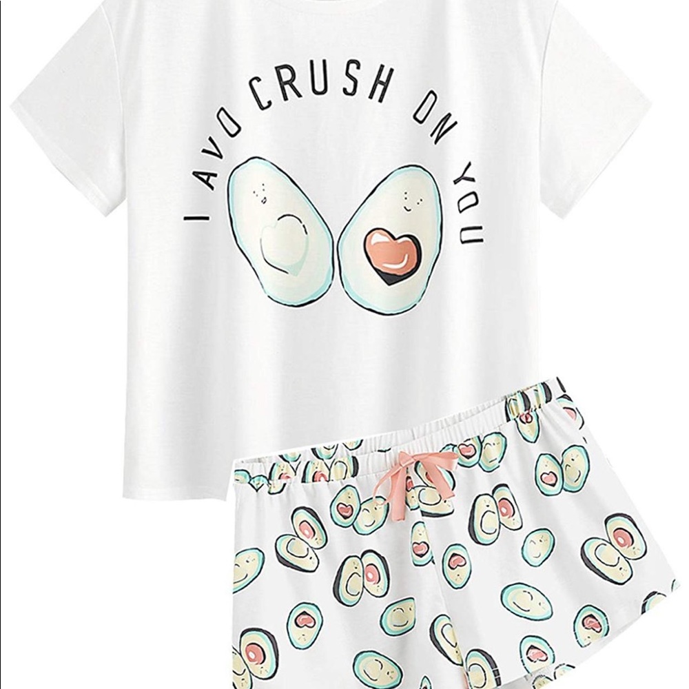 Avocado 🥑 print pajamas i avo crush on you - Picture 5 of 5